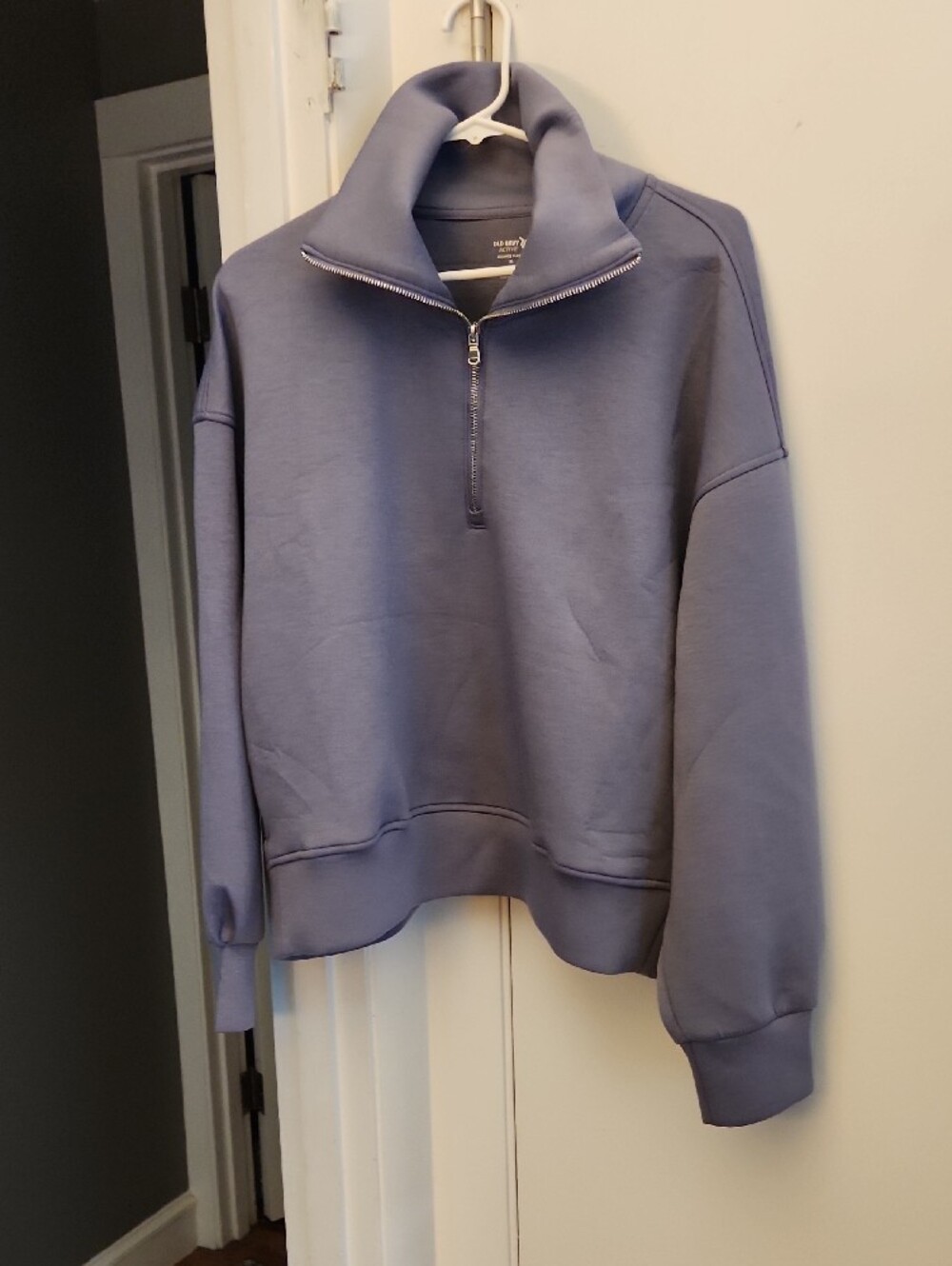 Old Navy Active Bounce Fleece Pullover in Heather Purple